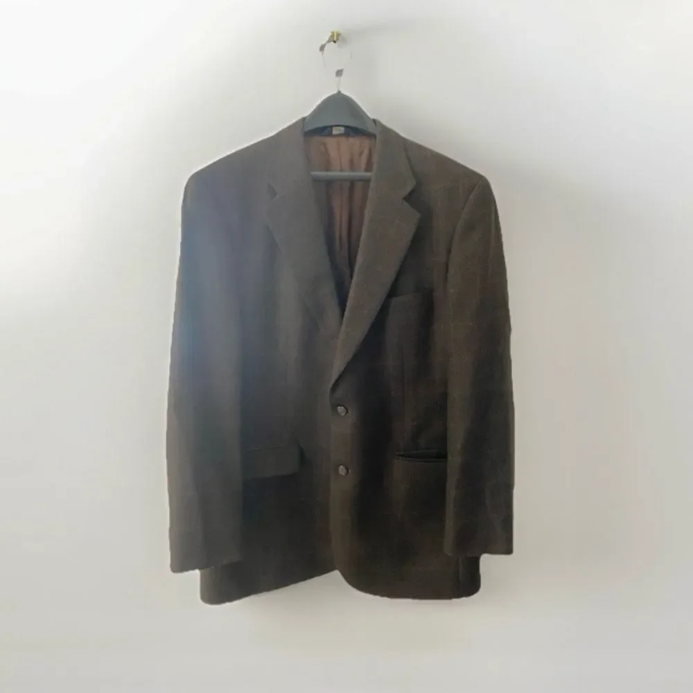 Vintage Brooks Brothers Wool Plaid Jacket Sport Coat Blazer Mens 43L Old Money